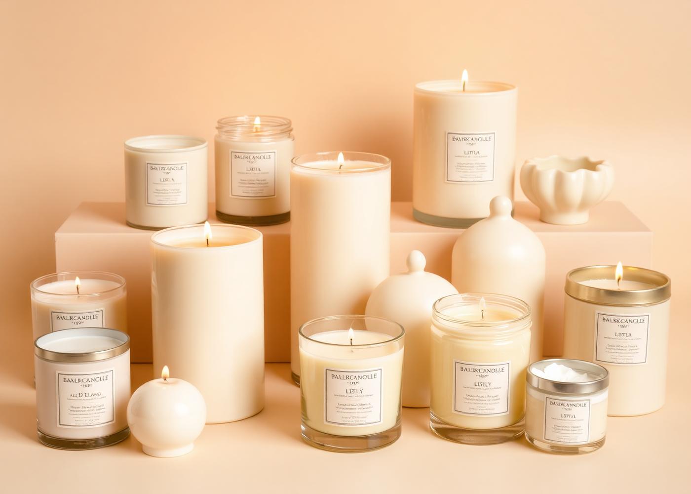 Colección de velas artesanales
